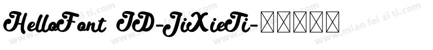 HelloFont ID-JiXieTi字体转换